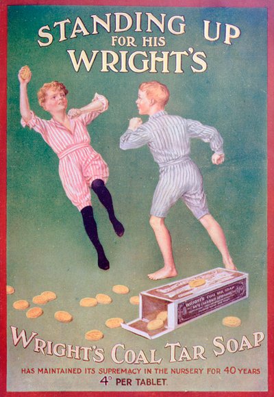 Werbung für Wrights Kohleteerseife, 1909 von Unbekannt