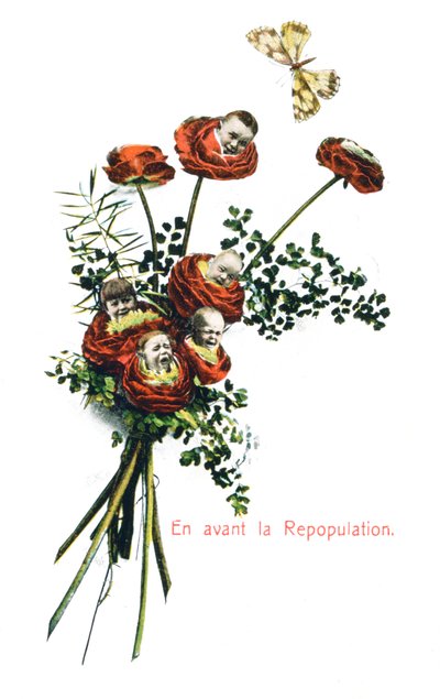 Vor der Wiederbevölkerung, französische Postkarte, um 1900 von Unbekannt