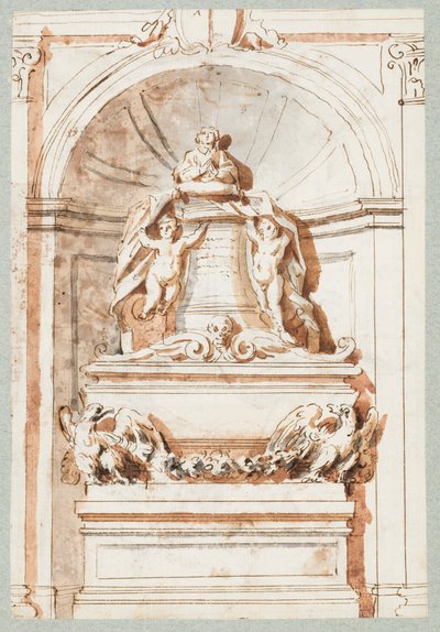 Albumseite, ein Grabdenkmal von Unbekannt