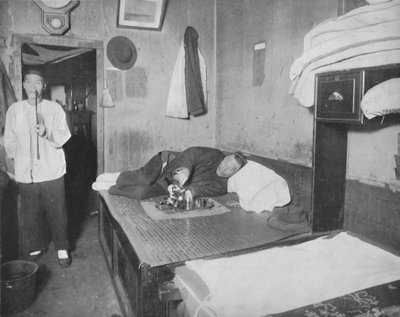 Ein Opiumhöhle in San Francisco von Unbekannt
