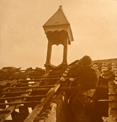 Flugabwehrfeuer, Frontlinie, ca. 1914-ca. 1918 von Unbekannt