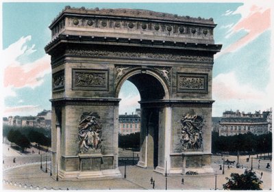 Arc de Triomphe, Paris, um 1900 von Unbekannt