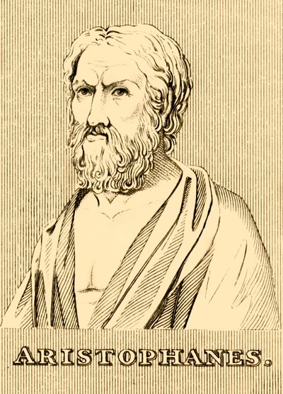 Aristophanes, ca. 460-380 v. Chr., 1830 von Unbekannt