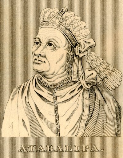 Atabalipa, ca. 1502-1533, 1830 von Unbekannt