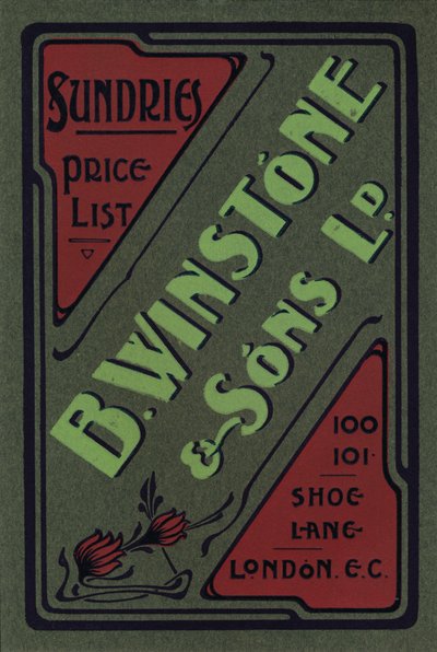 B. Winstone & Sons Ltd. Werbung, 1907 von Unbekannt