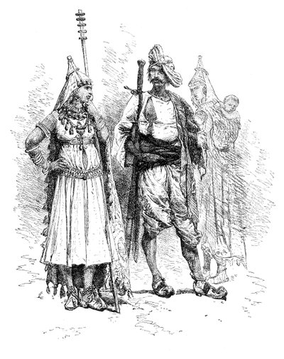 Banjari Männer und Frauen, Orissa, Indien, 1895 von Unbekannt