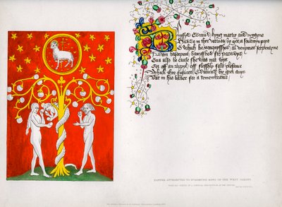 Banner und Gedicht, 15. Jahrhundert, 1840 von Unbekannt