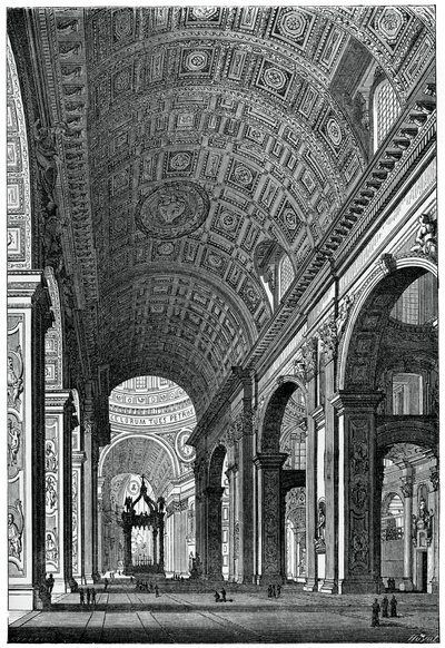 Basilika St. Peter, Rom, 1870 von Unbekannt