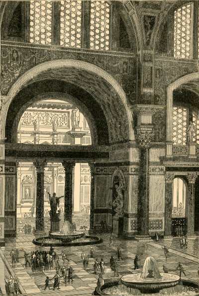 Bäder von Caracalla restauriert, 1890 von Unbekannt