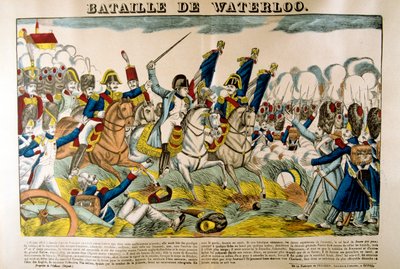 Schlacht bei Waterloo, 18. Juni 1815, 19. Jahrhundert von Unbekannt