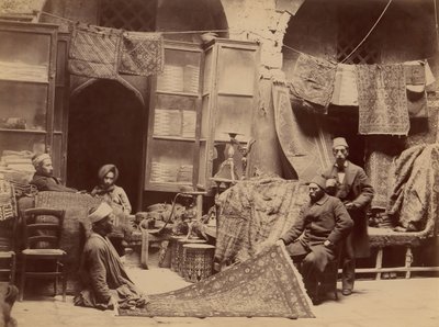 Basar, Teppichhändler, 1870er Jahre von Unbekannt