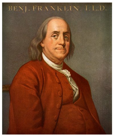 Benjamin Franklin, amerikanischer Wissenschaftler und Politiker, 1782 von Unbekannt