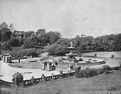 Bethesda-Brunnen, Central Park, New York, um 1897 von Unbekannt