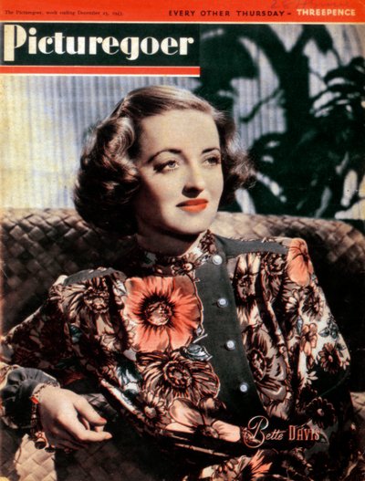 Bette Davis, amerikanische Schauspielerin von Unbekannt