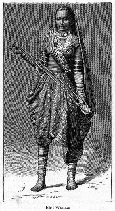 Bhil-Frau, 1886 von Unbekannt