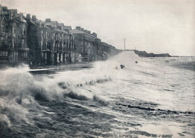 Blackpool - Ein stürmischer Tag, 1895 von Unbekannt