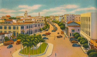 Bolivar Boulevard, Barranquilla, um 1940 von Unbekannt