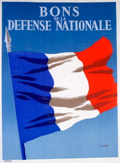 Bons de la Défense Nationale, französisches Plakat, ca. 1944 von Unbekannt