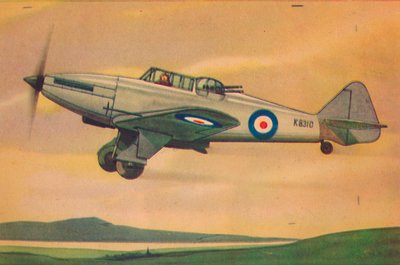 Boulton Paul Defiant Jagdflugzeug, ca. 1944 von Unbekannt
