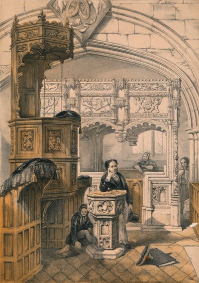 Boxgrove Kirche, Sussex, 19. Jahrhundert von Unbekannt