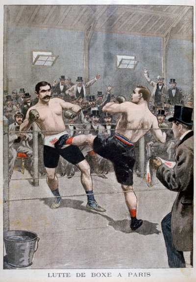 Boxen in Paris, 1899 von Unbekannt