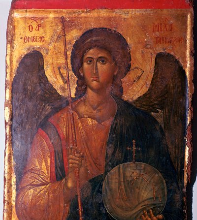 Byzantinische Ikone des Erzengels Michael, 14. Jahrhundert von Unbekannt
