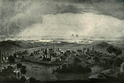 Kairo und die Pyramiden, frühes 19. Jahrhundert, 1901 von Unbekannt