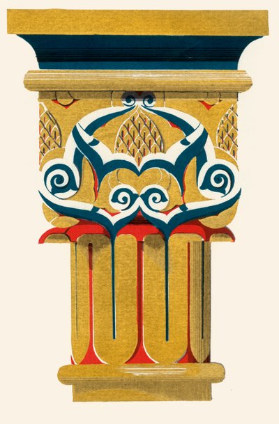 Kapital der Säulen, Hof des Fischteichs, 1907 von Unbekannt