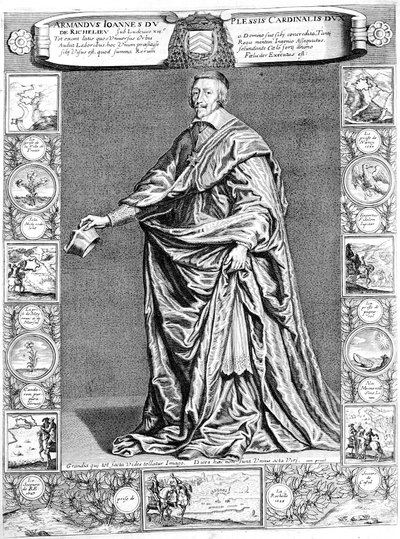 Kardinal Richelieu, ca. 1637, 18. Jahrhundert von Unbekannt