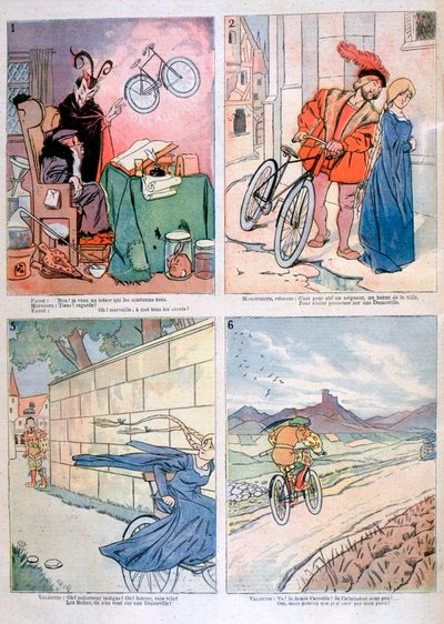 Karikaturen aus der Legende von Faust, 1894 von Unbekannt