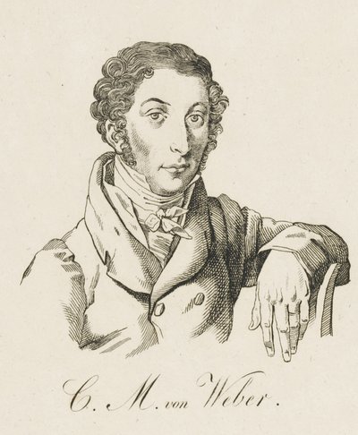 Carl Maria von Weber 1786-1826, nach 1821 von Unbekannt