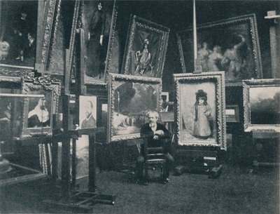 Carolus Duran in seinem Atelier, um 1897 von Unbekannt