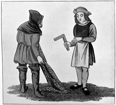 Zimmermann und Fischer, 15. Jahrhundert, 1910 von Unbekannt