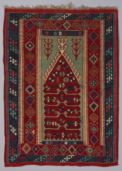 Teppich Kilim, spätes 19. - frühes 20. Jahrhundert von Unbekannt