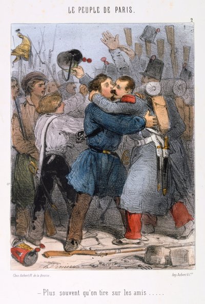 Karikatur zur Pariser Kommune, 1870er Jahre von Unbekannt