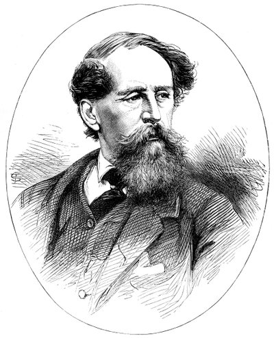 Charles Dickens, englischer Romanautor des 19. Jahrhunderts von Unbekannt