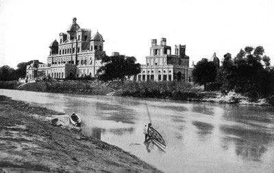 Chattar Manzil Palast, Lucknow, Indien, 20. Jahrhundert von Unbekannt