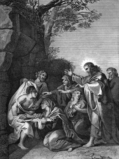 Christus erweckt Lazarus, 1814 von Unbekannt