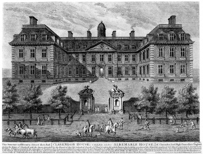 Clarendon House, Piccadilly, 17. Jahrhundert, 1908 von Unbekannt