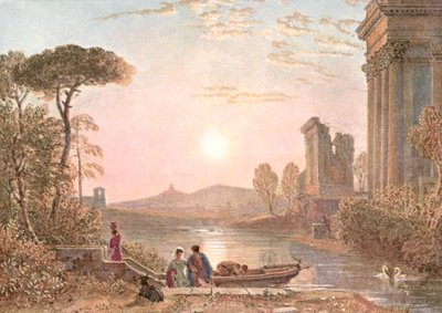 Klassische Landschaft, ca. 1900 von Unbekannt