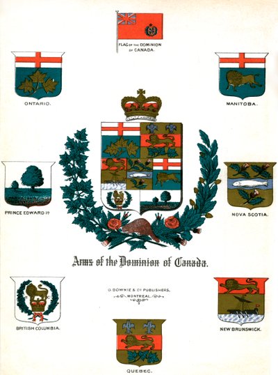 Wappen und Flaggen von Kanada von Unbekannt