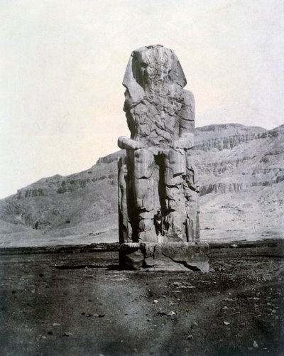 Kolossalstatuen von Memnon, Theben, Ägypten, 1852 von Unbekannt