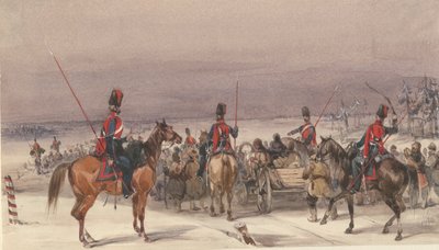 Kosaken eskortieren Deportierte, 1831 von Unbekannt