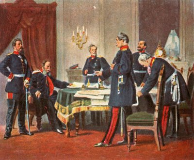 Kriegsrat in Versailles von Unbekannt