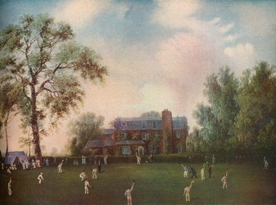 Cricket in Gads Hill Place, Rochester, um 1868 von Unbekannt