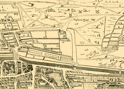 Cripplegate und Umgebung, c1872 von Unbekannt