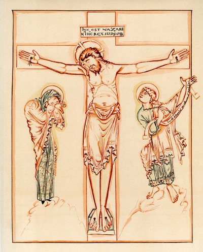 Kreuzigung, 980-1000 n. Chr. von Unbekannt