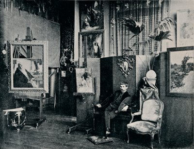 Dagnan in seinem Atelier, um 1897 von Unbekannt