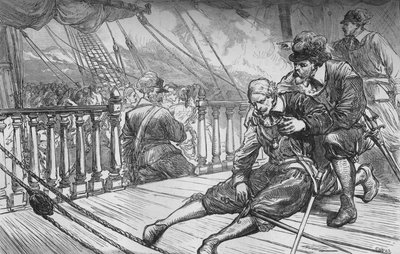 Tod von Van Tromp, 10. August 1653, ca. 1880 von Unbekannt