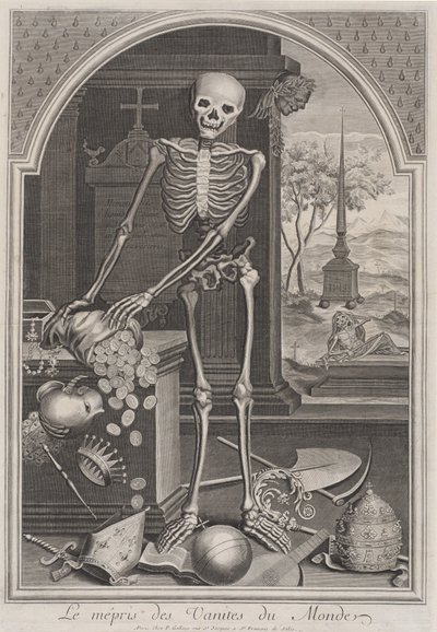 Der Tod mit weltlichen Eitelkeiten von Unbekannt